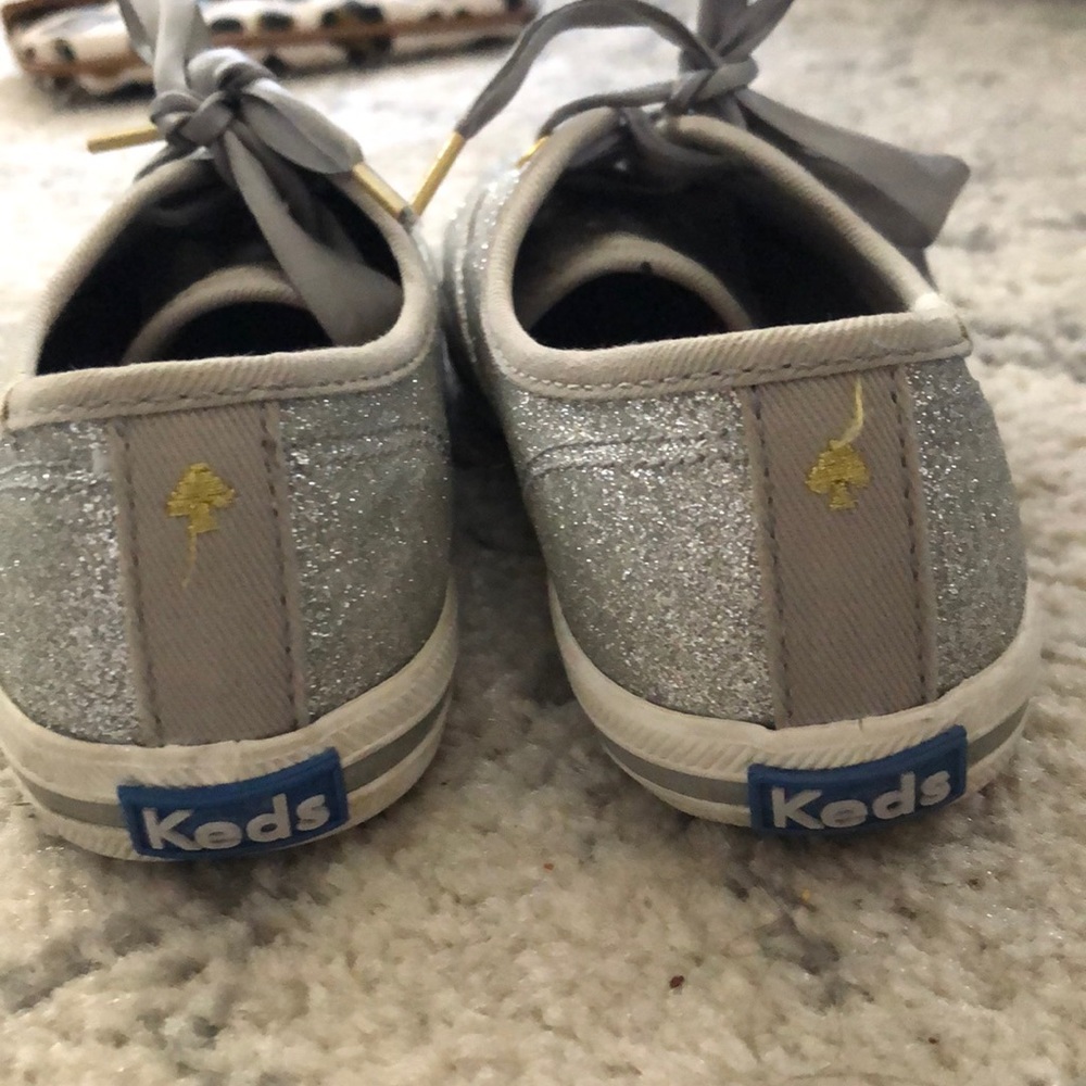 Silver glitter Kate spade Keds
